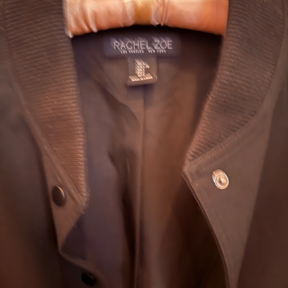 Rachel Zoe Black Bomber Jacket - Picture 2 of 4
